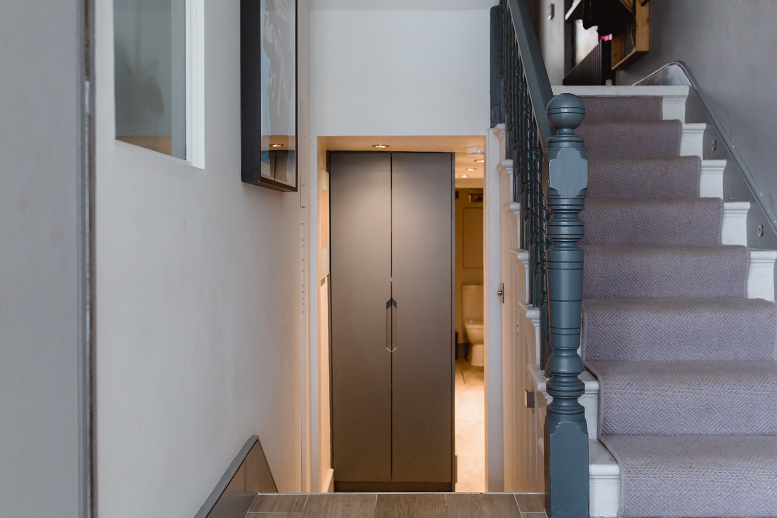 stair case and door