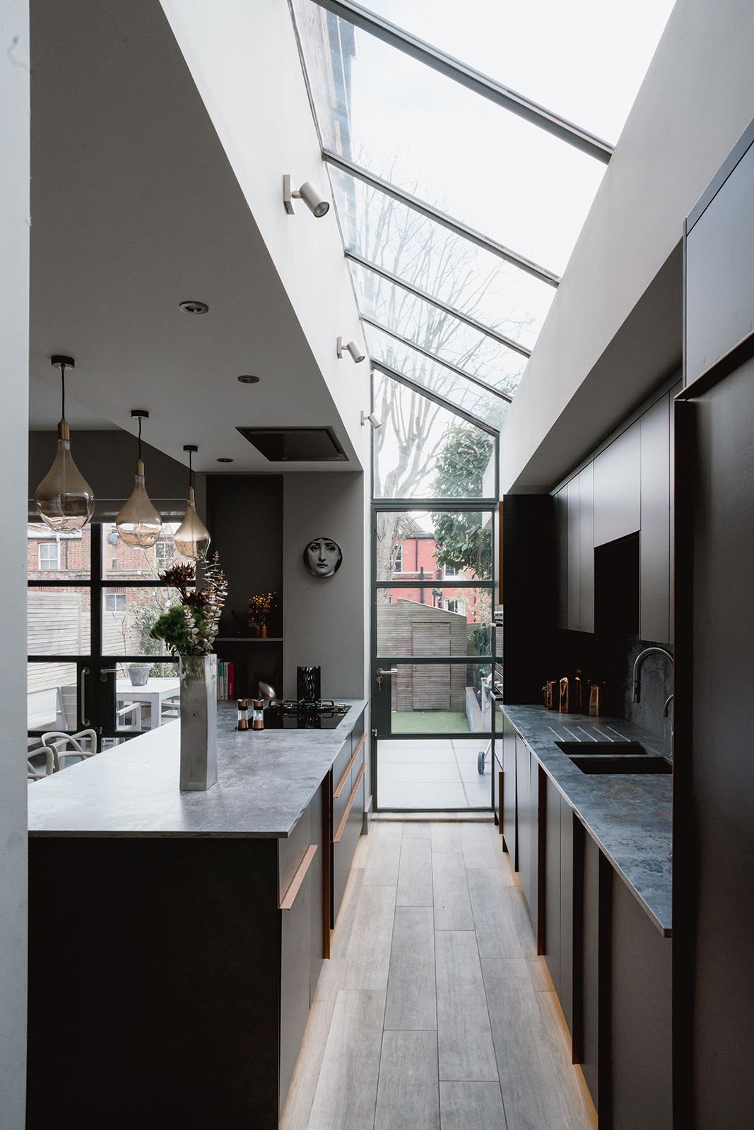 kitchen with roof light